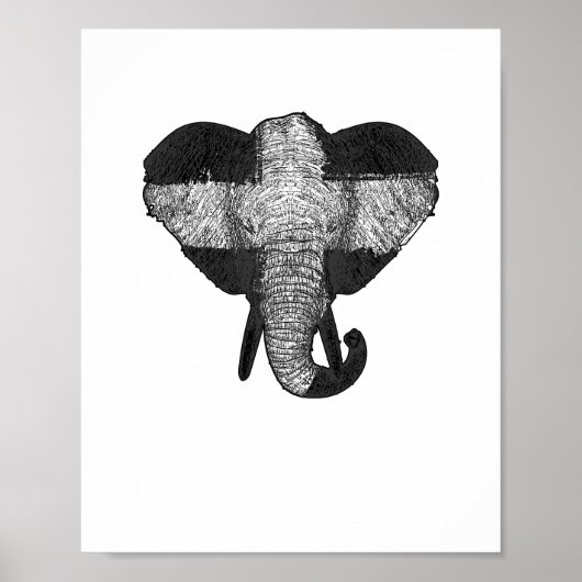 Elephant God Church Christlich Gift Elephant Chris Poster (Vorne)