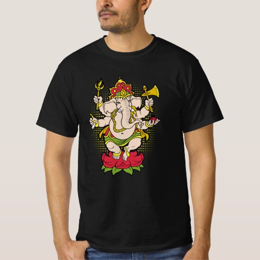 Elephant God Ganesha Hindu Ganesh T-Shirt (Vorderseite)