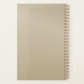 Elephant Gold Elegant Mit Monogramm Planer (Rückseite)