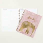 Elephant Gold Pink Suede Planner Planer (Anzeige)