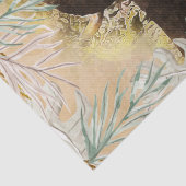 Elephant Gold Tropical Palm Seidenpapier (Detail)