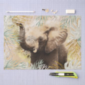 Elephant Gold Tropical Palm Seidenpapier (Handwerk)