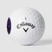 Elephant Golf Balls Wandern Lila Starry Night Golfball (Logo)