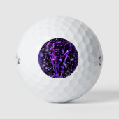 Elephant Golf Balls Wandern Lila Starry Night Golfball (Vorderseite)