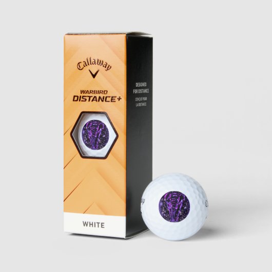 Elephant Golf Balls Wandern Lila Starry Night Golfball (Verpackungen)