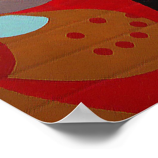 Elephant Graffiti Poster (Ecke)