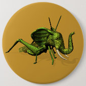 Elephant Grasshopper Crossbreed Button (Vorderseite)