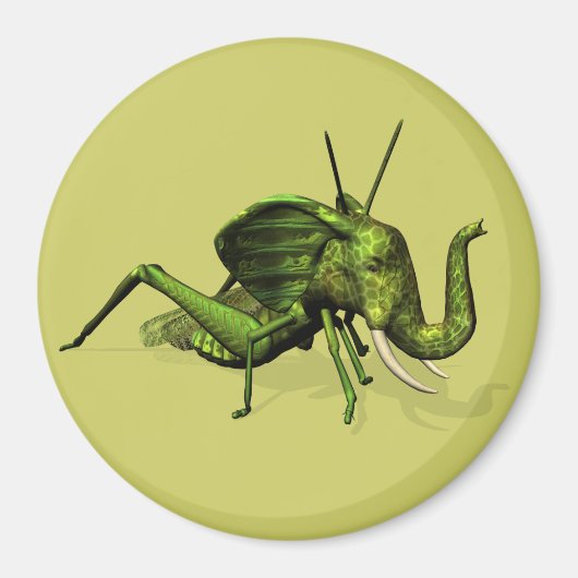 Elephant Grasshopper Crossbreed Magnet (Vorne)