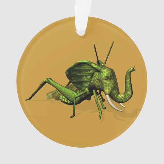 Elephant Grasshopper Crossbreed Ornament (Vorderseite)