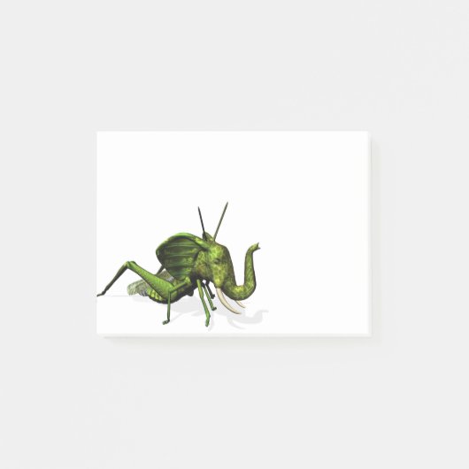 Elephant Grasshopper Crossbreed Post-it Klebezettel (Vorderseite)