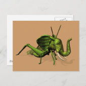 Elephant Grasshopper Crossbreed Postkarte (Vorne/Hinten)
