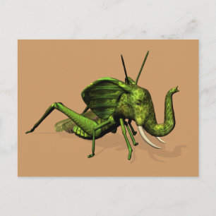 Elephant Grasshopper Crossbreed Postkarte