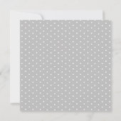 Elephant Gray Gingham Baby Shower Einladung (Rückseite)