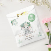 Elephant Green Balloon Gender Neutral Baby Shower Geschenktütchen (Versiegelt)