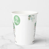 Elephant Green Balloon Greenery Baby Shower Pappbecher (Rechts)