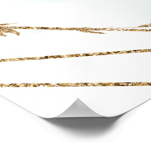 Elephant Greenerage Foliage Babydusche Begrüßungsz Poster (Ecke)