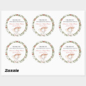 Elephant Greenerity Weihnachts-Weihnachtsmannmütze Runder Aufkleber (Blatt)