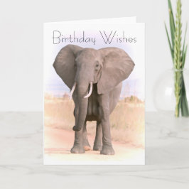 ELEPHANT GREETING CARD KARTE