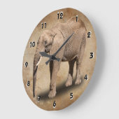 ELEPHANT GROßE WANDUHR (Winkel)