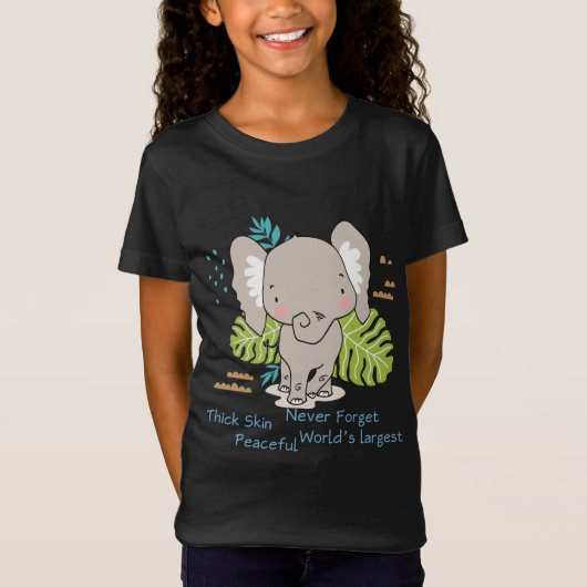 Elephant - Großes Tier - Bildung T-Shirt (Vorderseite)