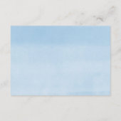 Elephant grün blaue Ballondarstellung Dusche Begleitkarte (Rückseite)