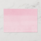 Elephant grüne rosa Ballonbücher für kleine Mädche Begleitkarte (Rückseite)