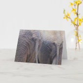 Elephant Grußkarte Karte (Gelbe Blume)