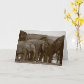 Elephant Grußkarten für eine Sache Karte (Gelbe Blume)