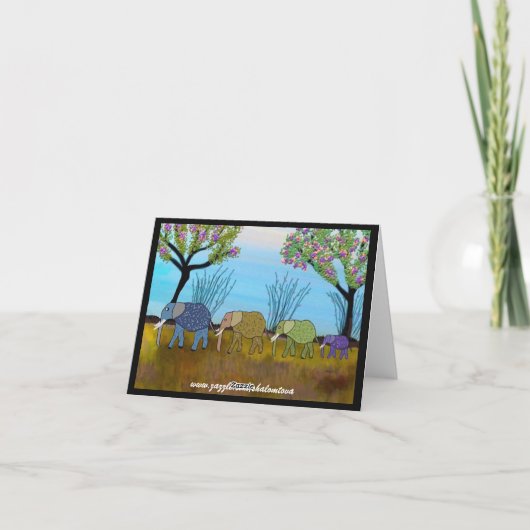 Elephant Habitat Passover Karte (Rückseite)