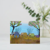 Elephant Habitat Postcard Postkarte (Stehend Vorderseite)