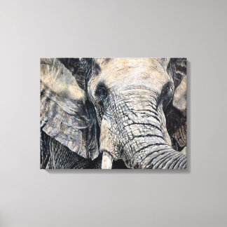 Elephant handgezeichnet Stift Crayon Art Canvas Pr Leinwanddruck