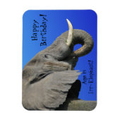 Elephant Happy Birthday Funny Age ist Irr Elephant Magnet (Vertikal)