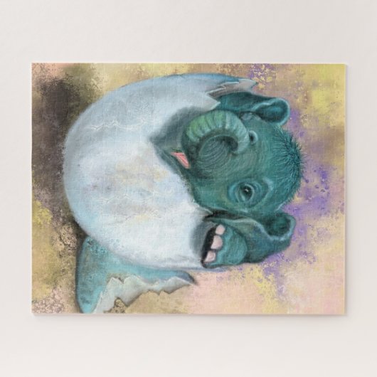 Elephant Hatching from Egg Jigsaw Puzzle (Horizontal)