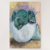 Elephant Hatching from Egg Jigsaw Puzzle (Vertikal)