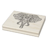 Elephant Head Doodle Sketch Gummistempel (Stempel)