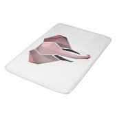 Elephant Head mit einfachen Formen Geometrien Badematte (Schrägansicht)