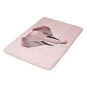 Elephant Head mit einfachen Formen Geometrien Badematte (Schrägansicht)