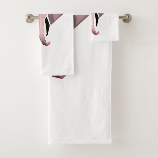 Elephant Head mit einfachen Formen Geometrien Badhandtuch Set (Insitu)