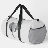 Elephant Head mit einfachen Formen Geometrien Duffle Bag (Rechte Ecke)