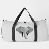 Elephant Head mit einfachen Formen Geometrien Duffle Bag (Rückseite)