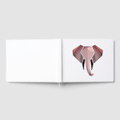 Elephant Head mit einfachen Formen Geometrien Gästebuch (Voll)