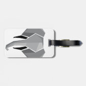 Elephant Head mit einfachen Formen Geometrien Gepäckanhänger (Rückseite horizontal)