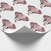 Elephant Head mit einfachen Formen Geometrien Geschenkpapier (Ecke)