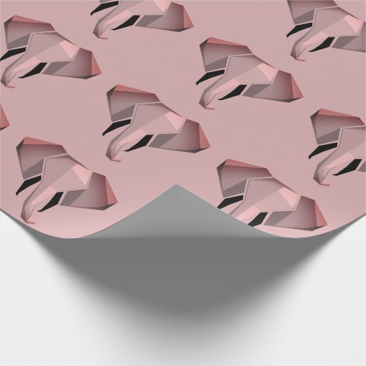 Elephant Head mit einfachen Formen Geometrien Geschenkpapier (Ecke)