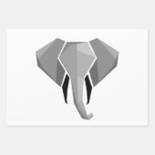 Elephant Head mit einfachen Formen Geometrien Geschenkpapier Set (Vorderseite 2)