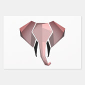 Elephant Head mit einfachen Formen Geometrien Geschenkpapier Set (Vorderseite)