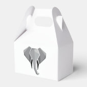 Elephant Head mit einfachen Formen Geometrien Geschenkschachtel (Rückseite)