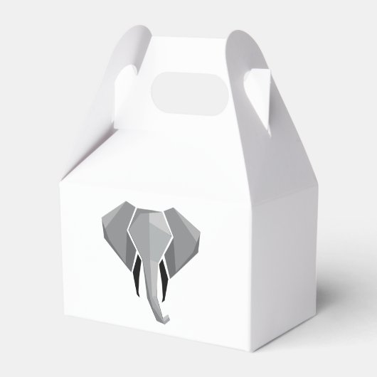 Elephant Head mit einfachen Formen Geometrien Geschenkschachtel (Vorderseite)