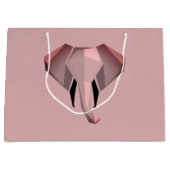Elephant Head mit einfachen Formen Geometrien Große Geschenktüte (Vorderseite)