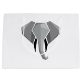 Elephant Head mit einfachen Formen Geometrien Große Geschenktüte (Vorderseite)